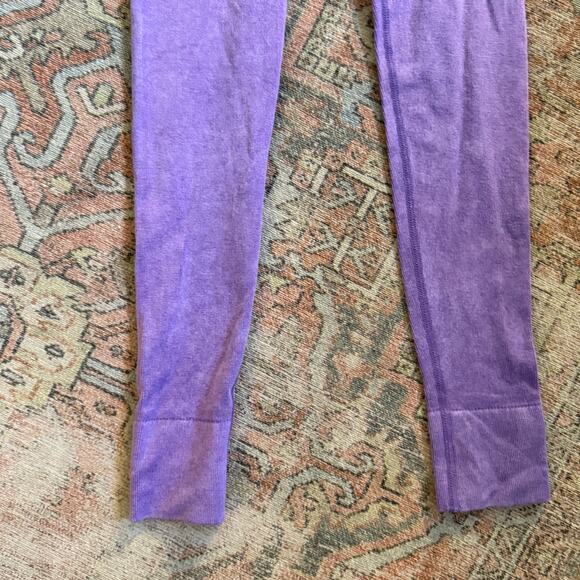 NOWT free People Movement Ribbed High Waisted Draw String Leggings Purple - xs - Picture 13 of 13